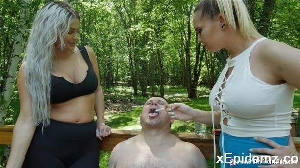 Goddess Becky, Princess Natalya - Uses Male For Human Ashtray (2021/BratPrincess/FullHD)