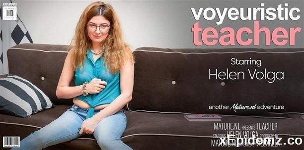 Helen Volga - Voyeuristic Teacher Plays With Her Hairy Pussy (1975/Mature/FullHD)