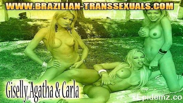 Agatha McCartney, Carla Amanda Davilla, Giselle Lemos - Louie Damazo, Grooby Productions. (2009/Brazilian-Transsexuals/HD)
