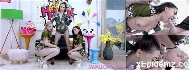 Harley King, Zerella Skies, Aliya Brynn - Zerella And Harley Show Off Their Skills (2022/Swallowed/HD)