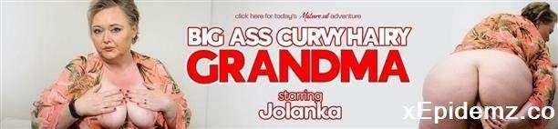 Jolanka - When Hairy And Curvy Grandma Jolanka Shows Off Her Big Ass She Gets Horny For Toys (2022/Mature/FullHD)