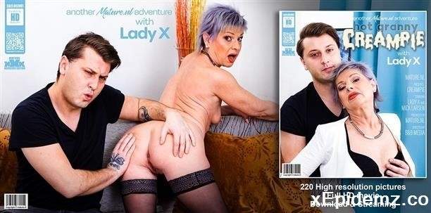 Lady X - Young Guy Fucks Hot Small Breasted Grandma Lady X And Gives Her A Creampie (2022/Mature/FullHD)