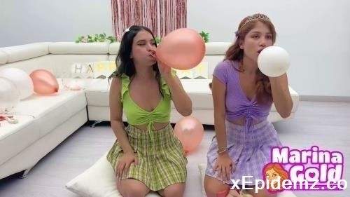 Marina Gold, Min Galilea - Birthday Bukkake Cumwalk! (2022/OnlyFans/HD)