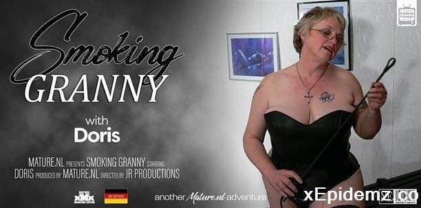 Doris - Horny Granny Doris Is Smoking A Sigaret While Shes Rubbing Her Pussy (2023/Mature/SD)