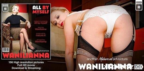 Wanilianna - Naughty Pantyhose Milf Wanilianna Loves Playing With Her Wet Trimmed Pussy (2023/Mature/FullHD)