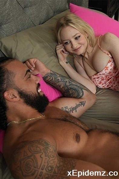 Jenna Fireworks  - Hot Blonde Jenna Fireworks Gets In Bed With Friends Brother And Enjoys His Big Black Cock (2023/MySistersHotFriend/SD)