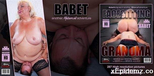 Babet - Horny Young Man Loves The Big Ass Of Curvy Granny Babet On His Face And Then Some (2023/Mature/FullHD)