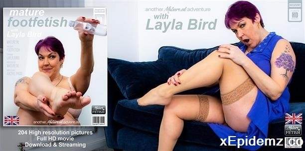 Layla Bird - British Housewife Layla Bird Has A Footfetish And Gets Wet When She Plays With Her Own Feet (2023/Mature/FullHD)