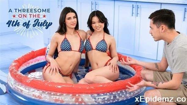 Kylie Rocket, Lulu Chu - A Threesome On The 4Th Of July (2023/BrattySis/HD)