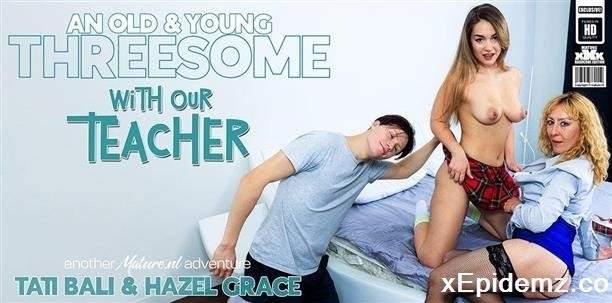 Hazel Grace - An Old And Young Threesome With Hot Babe Hazel Grace, Her Boyfriend And Teacher Tati Bali (2023/Mature/FullHD)