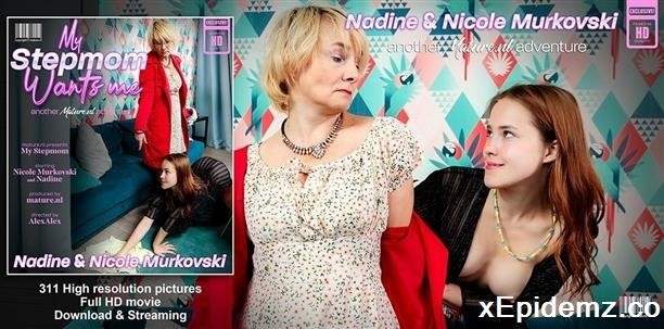 Nadine - Mature Nadine Seduces Her Small Breasted Teen Stepdaughter Nicole Murkovski Into Hot Lesbian Sex (2023/Mature/FullHD)