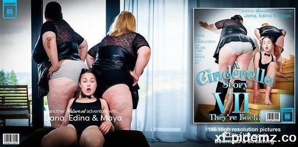 Edina - Babe Maya Has Sex With Her Two Huge Evil Stepmoms Jana And Edina In Another Cinderella Story (2023/Mature/FullHD)