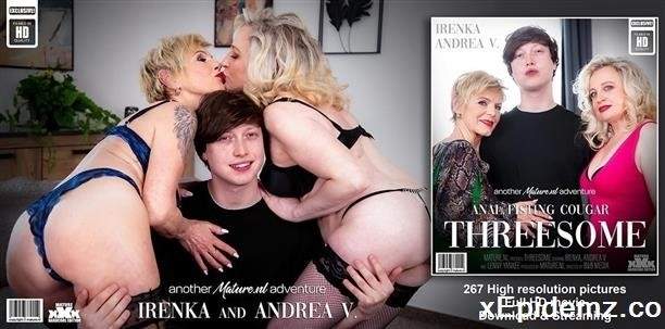 Andrea V - Fisting Cougars Irenka And Andrea V. Share A Toyboy In A Horny Old And Young Anal Threesome (2024/Mature/FullHD)