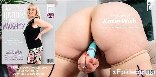 Katie Wish - Curvy Katie Wish Is A 63 Year Old Very Decent Grandma But When Shes Alone She Gets Very Naughty (2024/Mature/FullHD)