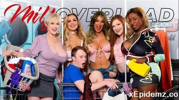 Dee Williams, GoGo FukMe, Jimmy Michaels, Lolly Dames, Caitlin Bell, Yaya Gingersnatch - Laundry Overload (2023/MILFOverload/SD)