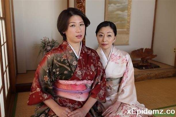 Amateurs - Yuriko Hosaka, Shoko Takashima - Threesome In Kimono! (2024/Caribbeancom/FullHD)