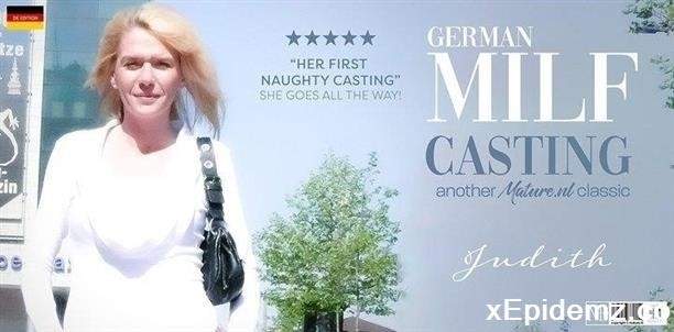 Judith - Blonde German Milf Judith Masturbates On Her Very First Casting Where She Gave It All (2024/Mature/FullHD)