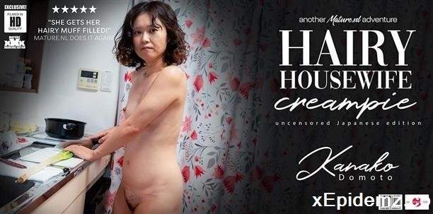 Doggy Harukaze - Kanako Domoto Is A Hairy Creampie Loving Housewife Whos Fucking The Guy Next Door (2024/Mature/FullHD)