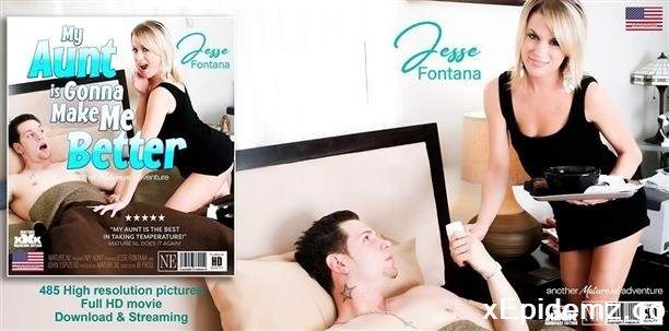 Jessie Fontana - Fucking My Hot Aunt Jessie Fontana While Im Lying Sick In Bed (2024/Mature/FullHD)