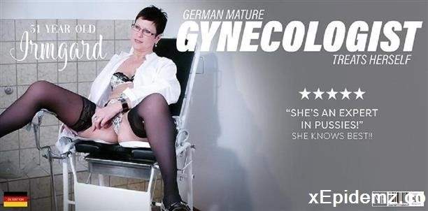 Irmgard - Irmgard Is A German Cougar Gynecologist Who Takes Her Expertise On Herself To Get An Orgasm (2024/Mature/FullHD)