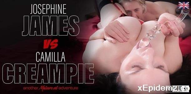 Camilla Creampie - Big Tit Milfs Camilla Creampie And Josephine James Have A Lesbian Affair And Things Got Wet! (2024/Mature/FullHD)