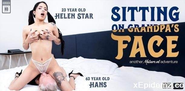 Hans - 23 Year Old Helen Star Rides Her Pussy Over Her 63 Year Old Step-Grandpas Mouth (2025/Mature/FullHD)